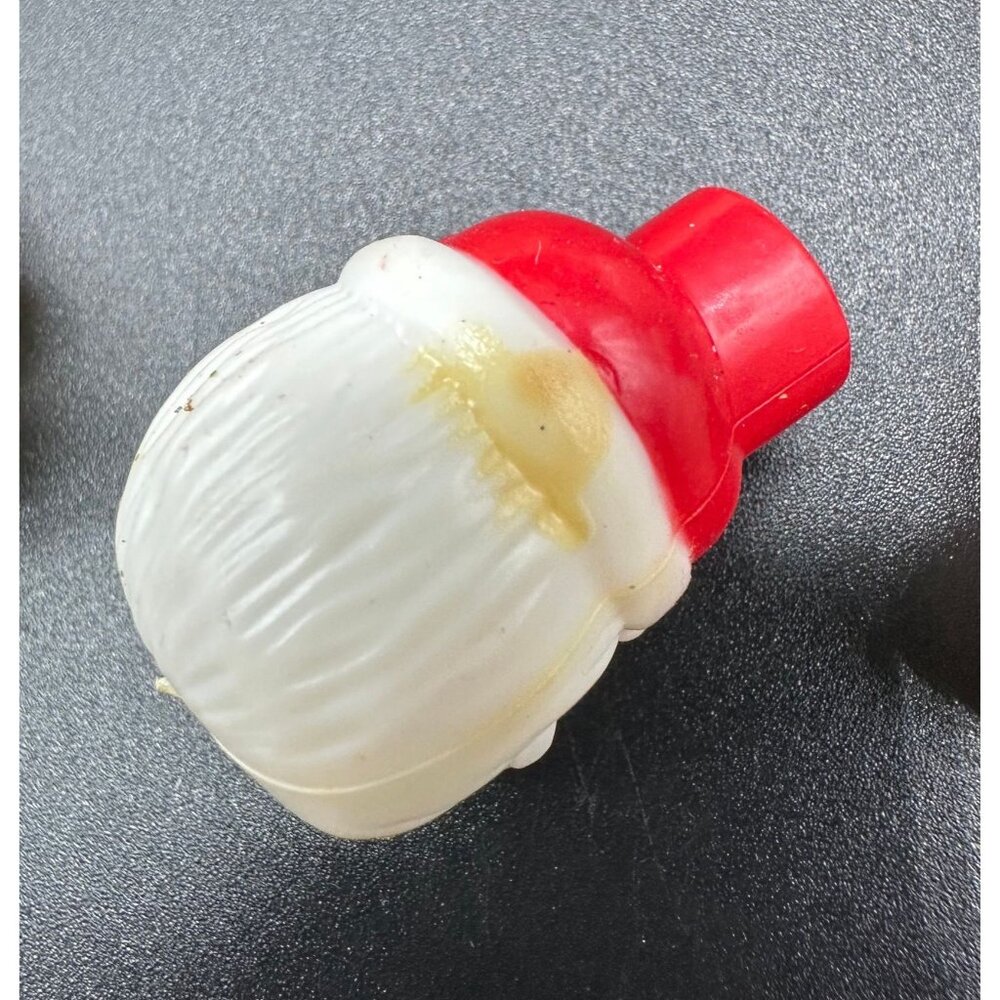 Vintage Christmas Light Covers Santa Claus Snowman Plastic Kitschy Decorations - Picture 8 of 9